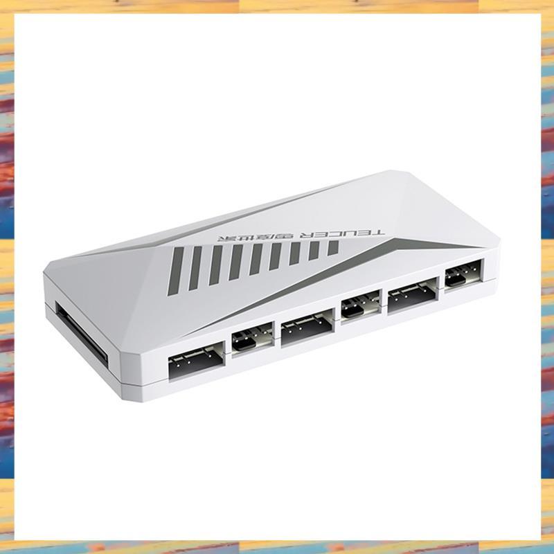 [LMQN] LP-6P ARGB PWM HUB 3 in 1 Controller 6 Way Splitter 4Pin PWM PC Case พัดลมระบายความร้อน HUB L