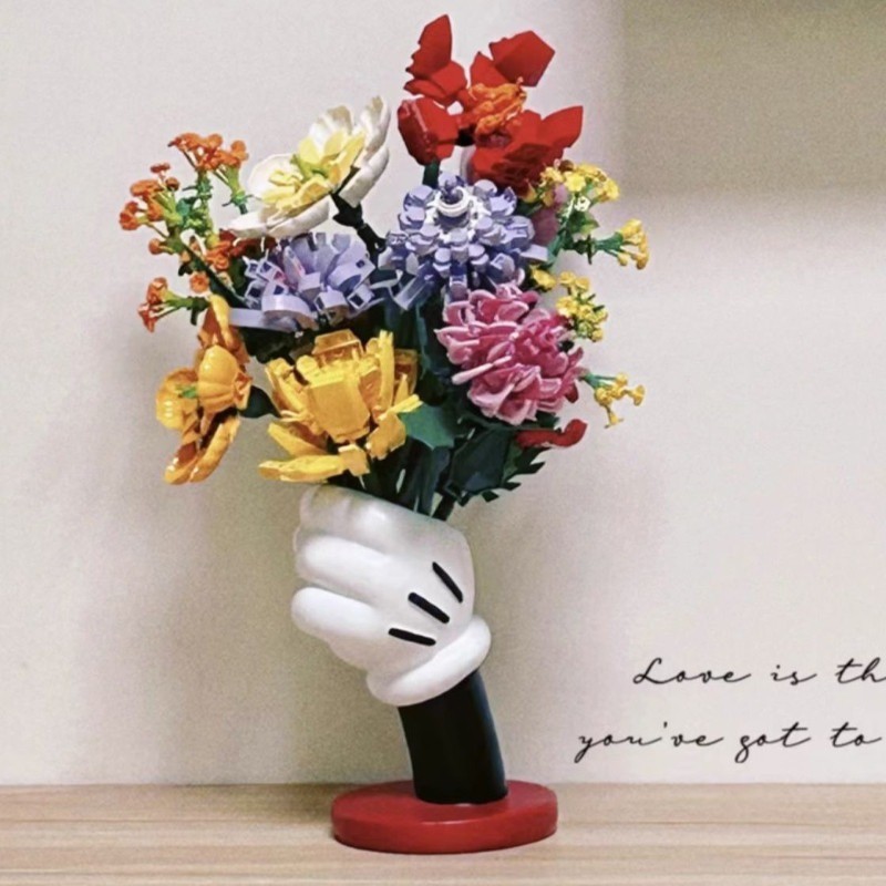 การ์ตูนมิกกี้แจกันดอกไม้ ที่วางแปรงแต่งหน้า น่ารักจังที่ใส่ปากกา องประดับแจกันบ ้เรซิน ของตกแต่งบ้าน - รูปที่ 6