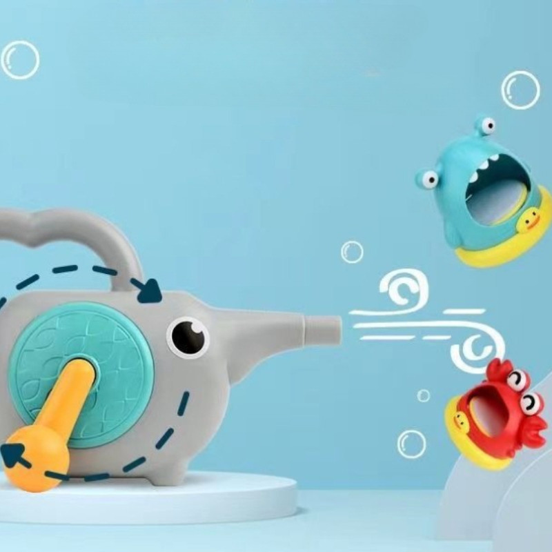 💦พร้อมแล้ว💦ของเล่นอาบน้ำสวนน้ำแสนสนุก ปูทำเครื่องทำฟองสบู่ ส่งเสริมการพัฒนาเด็ก - รูปที่ 3