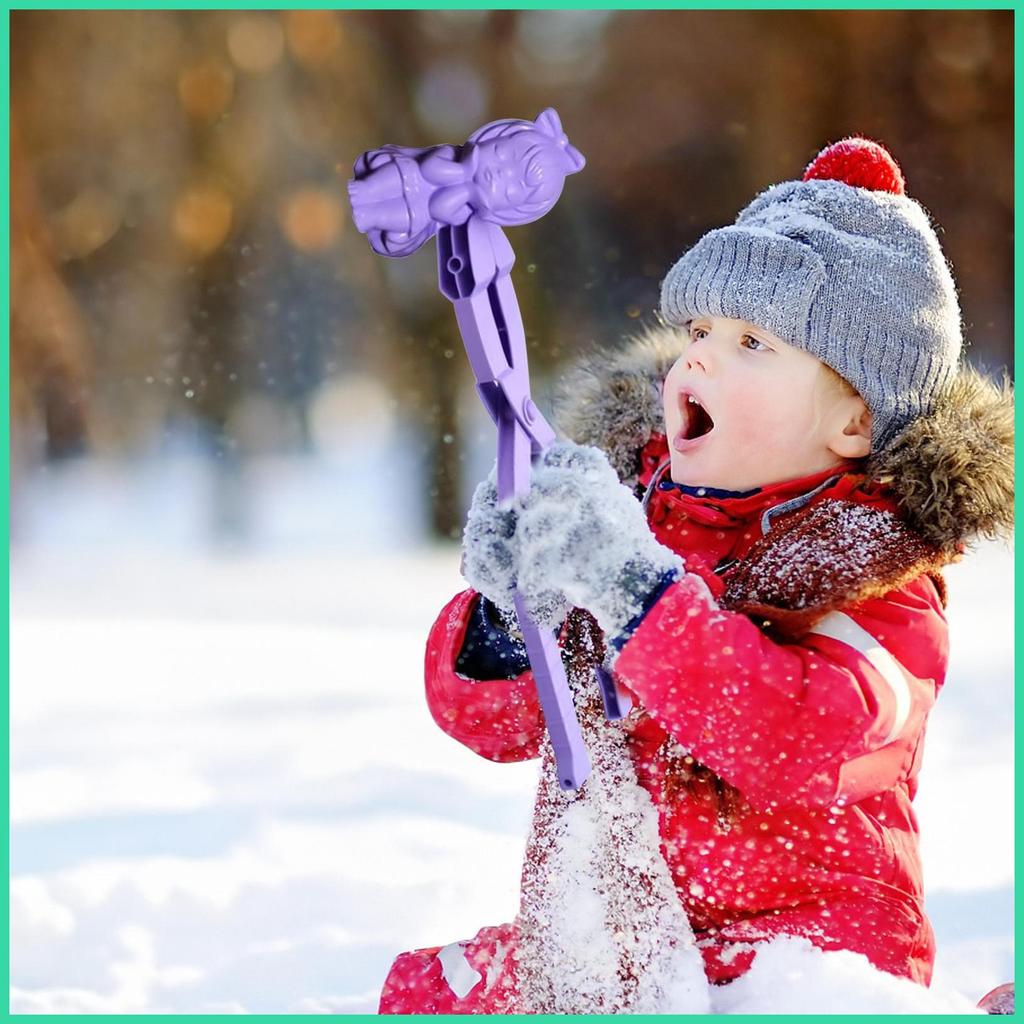 Snow Ball Makers สําหรับเด็กสนุกเกมเล่นคลิปแบบพกพา Snow Ball Maker ของเล่นสําหรับฤดูหนาวกิจกรรมกลางแ