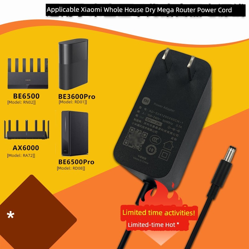 ปลั๊กไฟ panasonic ปลั๊กพ่วง เหมาะสำหรับ Xiaomi Xiaomi ทั้งบ้านกิกะบิตเราเตอร์ BE3600/6500ProAX6000ชา