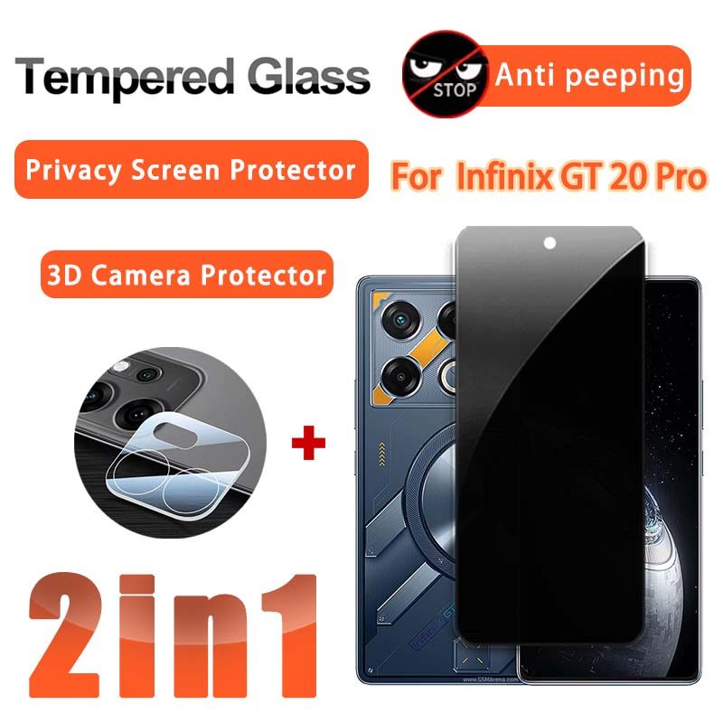 2 in 1 ฟิล์มกันรอย  Infinix GT 20 Pro กระจกนิรภัยฟิล์มสำหรับ Infinix GT 20 Pro 30 Pro 10 Pro 3D ฟิล์