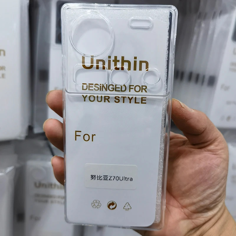 Clear โปร่งใส Ultra Thin Super Thin Soft TPU สําหรับ ZTE Nubia Z60 Z70 Ultra Z70S Ultra Z80 Ultra Ca