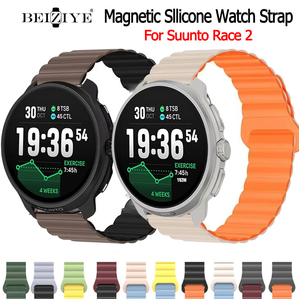 สายนาฬิกา สำหรับ Suunto Race 2 สายนาฬิกาข้อมือ แม่เหล็ก Suunto Race 2 นาฬิกาอัฉริยะ