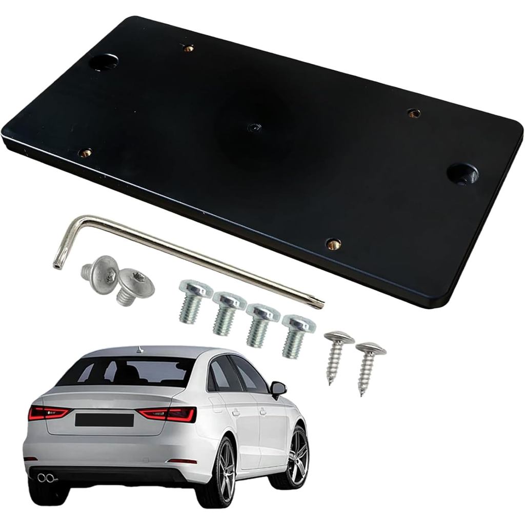 License Plate Rear Mount Tag Bracket for Audi Q5 A3 S3 A4 S4 A5 S5 RS5 A6 S6 SQ5 Q7 2002-2022, OE 8T