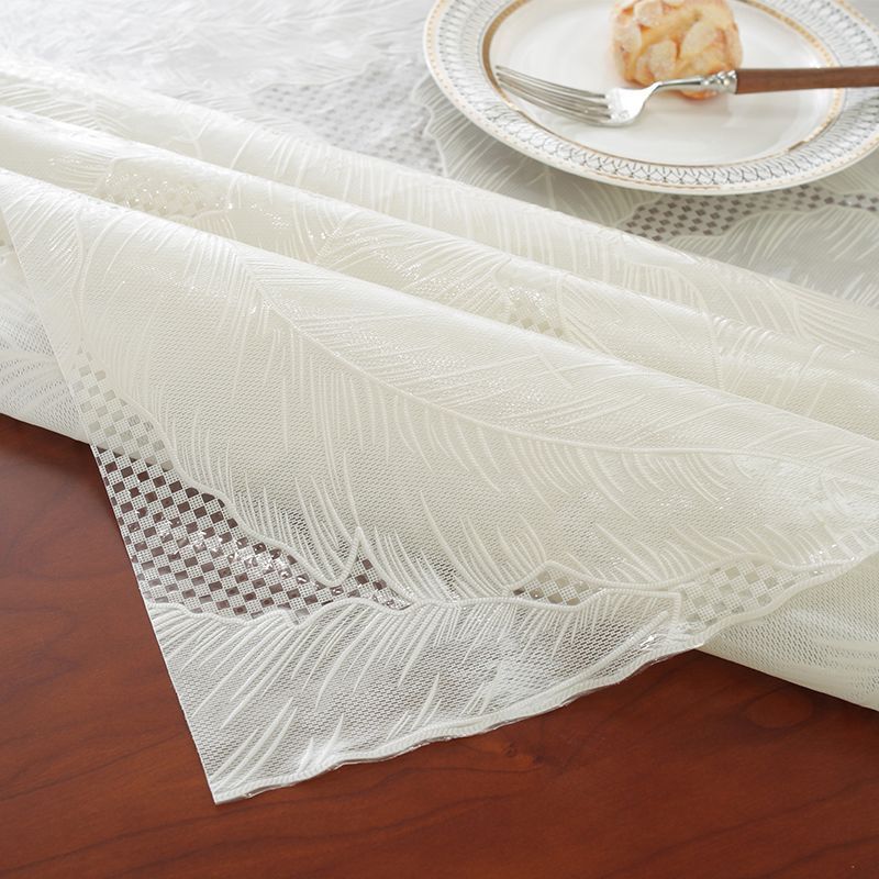 ผ้าปูโต๊ะ PVC กันน้ํา Anti-scalding โต๊ะรับประทานอาหารสี่เหลี่ยมโต๊ะโต๊ะกาแฟผ้าปูโต๊ะหนาสวมใส่-