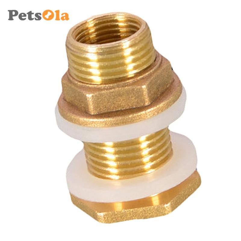 [Koolsoo2] ขั้วต่อถังน้ําทองเหลือง DN15 DN20 DN25 ชุดพอร์ตฟลัช - สีเหลือง, DN25