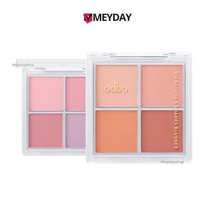 (OD1309) odbo บลัชเชอร์ โอดีบีโอ ซิกเนเจอร์ โฟร์ เฉดส์ SIGNATURE 4 SHADES BLUSHER