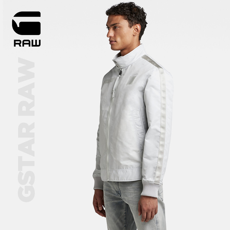 แจ๊กเก็ต Harrington G-Star Raw คอขึ้น ขอบเสื้อลักษณะRibbed สำหรับผู้ชายฤดูใบไม้ผลิ 2023