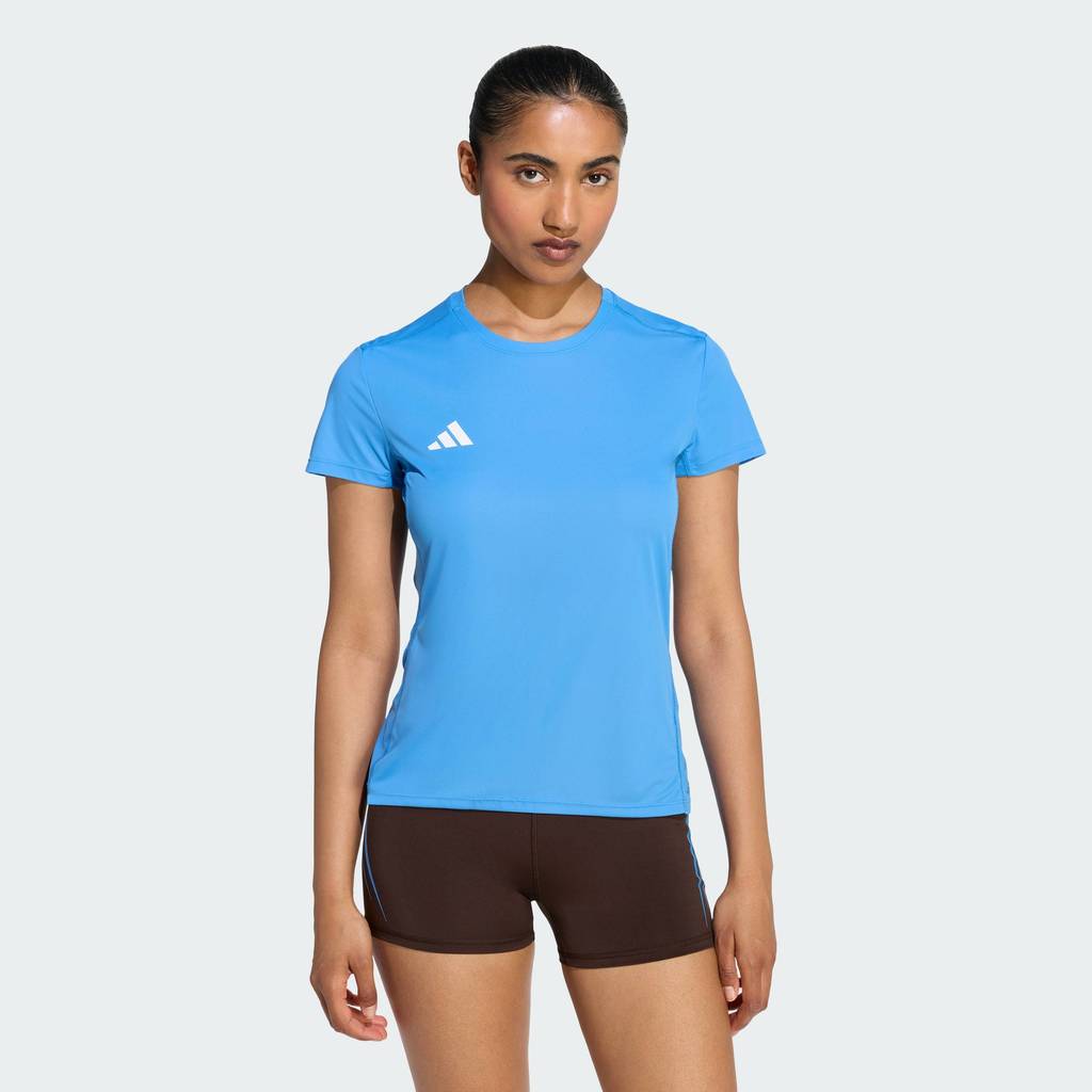 adidas วิ่ง เสื้อวิ่ง Adizero Essentials ผู้หญิง สีน้ำเงิน KA2946
