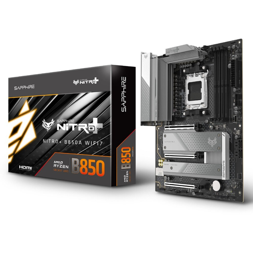 Mainboard Sapphire NITRO+ B850A WIFI 7 DDR5 ATX Socket AM5