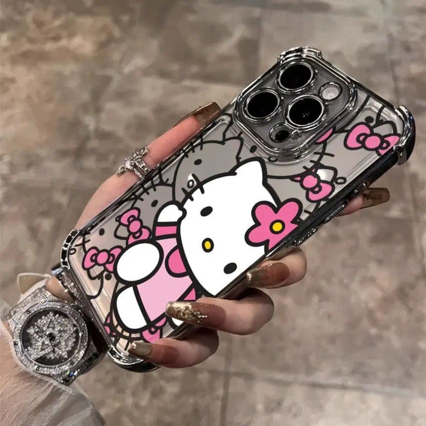 สําหรับVivo Y31 Y21D Y35 Y76 Y77 Y78 Y36 Y27S Y18 Y28 Y29 Y04 Y29S Y400 Proเคสโทรศัพท์สี่มุมถุงลมนิรภัยAnti fall soft Kawaii Hello Kitty Cat Cover ราคา ถูกที่สุด ดีลบีเคเค แกลเลอรีภาพที่ 8