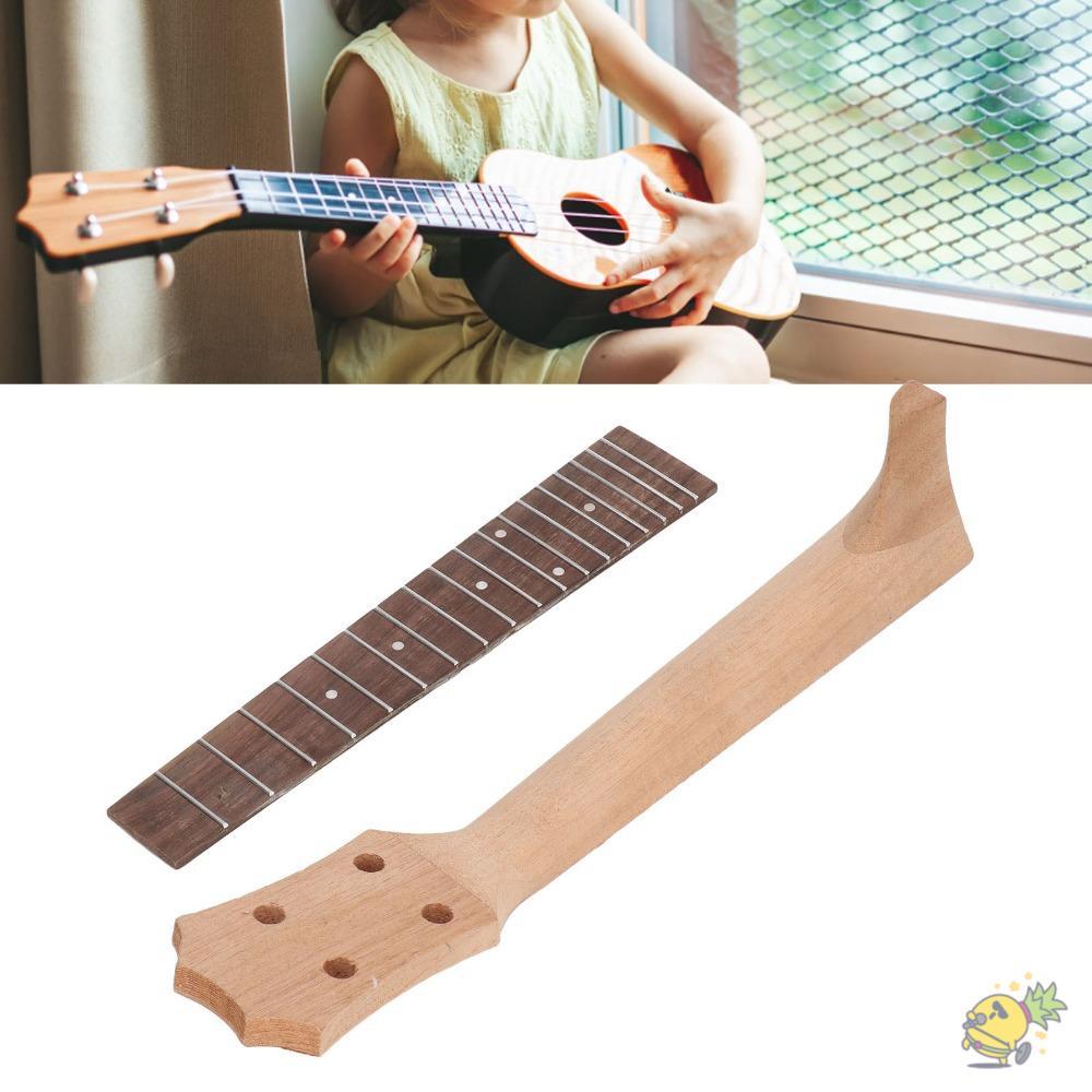 WXDX.TH ​เปลี่ยนฟิงเกอร์บอร์ด​, ​ไม้ฟretboard Okoume​ คออูคูเลเล่เฟรตบอร์ด ทนทาน ​ติดตั้งง่าย​ ​23in