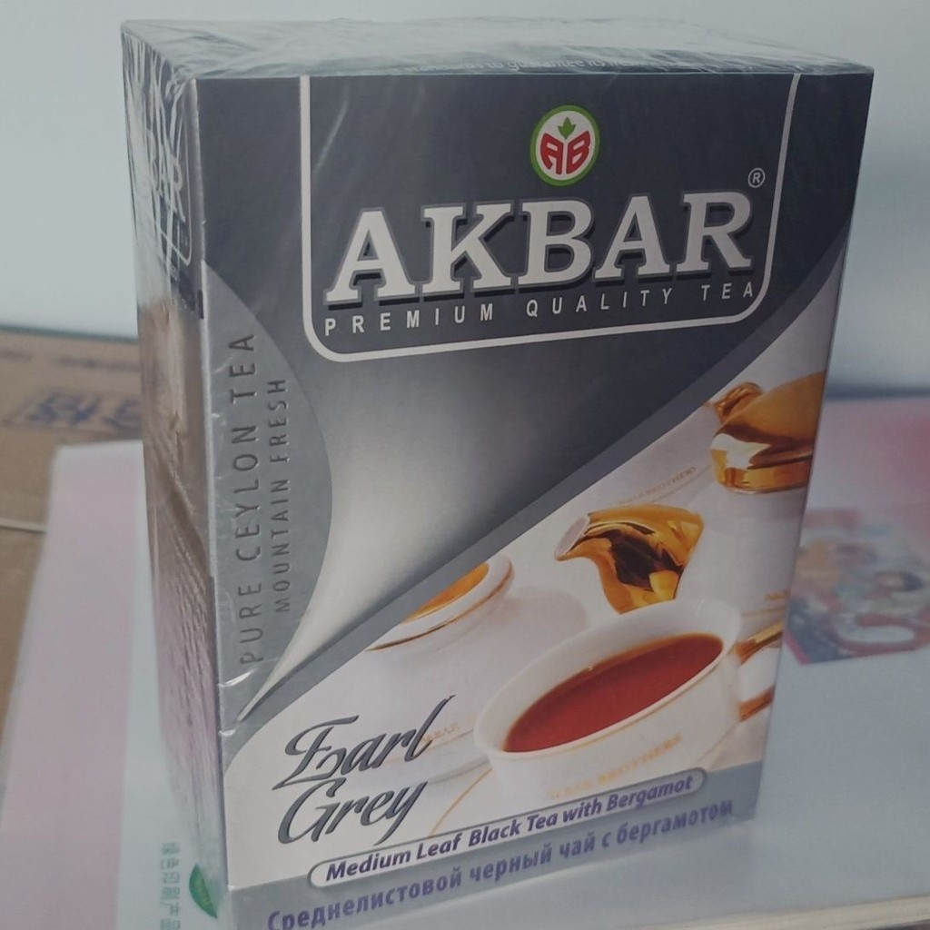 Parasat ศรีลังกา AKBAR บรรจุภัณฑ์เดิมนําเข้า AKBAR Earl Grey Black Tea Ceylon แท้คลาสสิก 01130