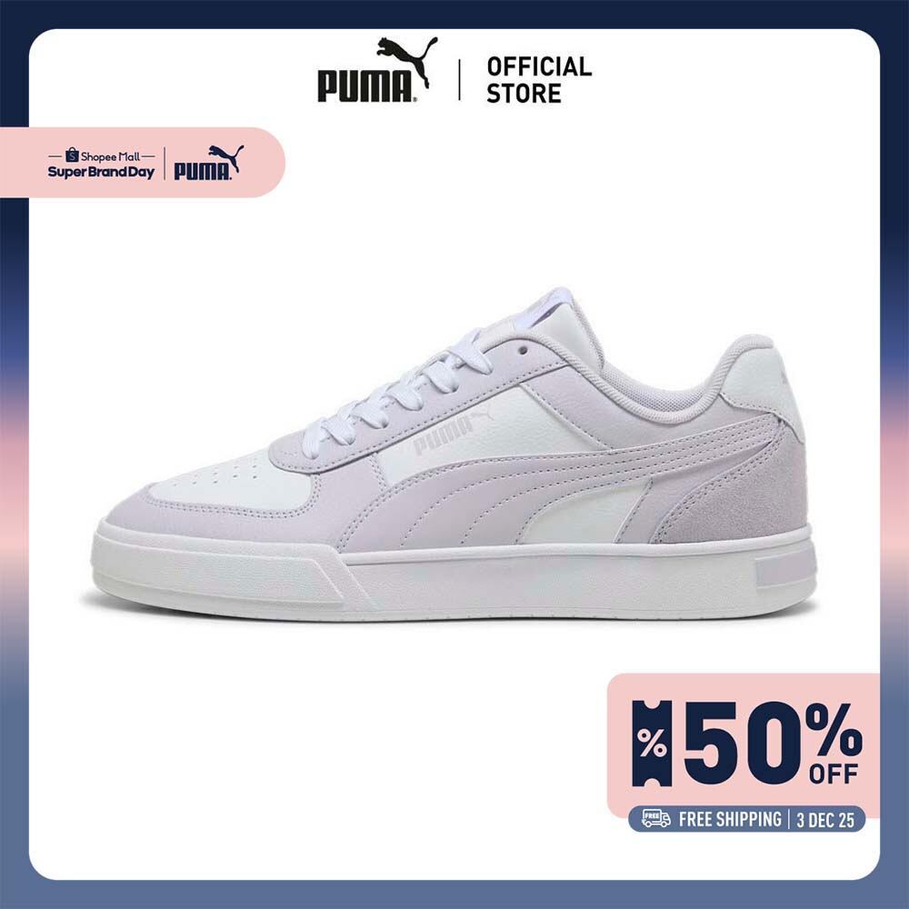PUMA BASICS - รองเท้าผ้าใบ Caven Mix สีขาว - 39939809