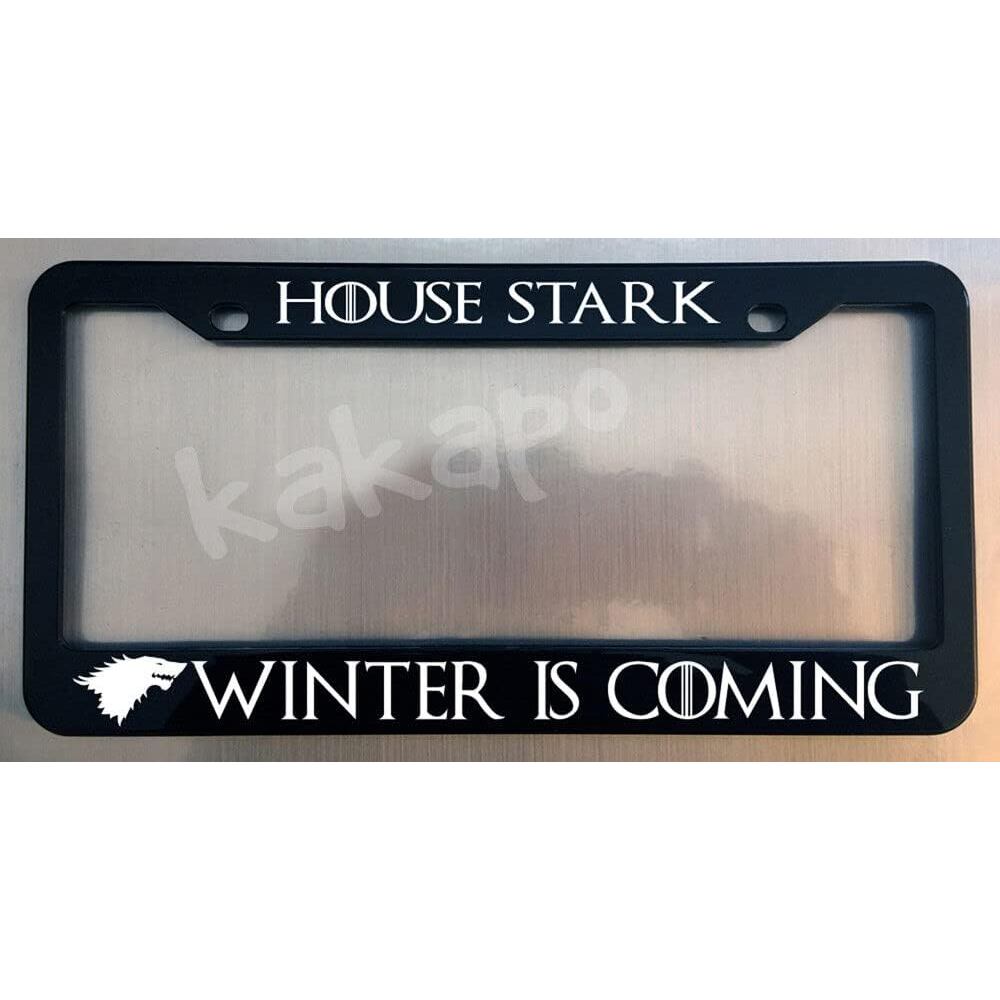 ผู้ถือสําหรับใบอนุญาตผู้ถือแผ่นป้ายทะเบียนสําหรับ House Stark ฤดูหนาวมาถึงสําหรับ Game of Thrones Gl
