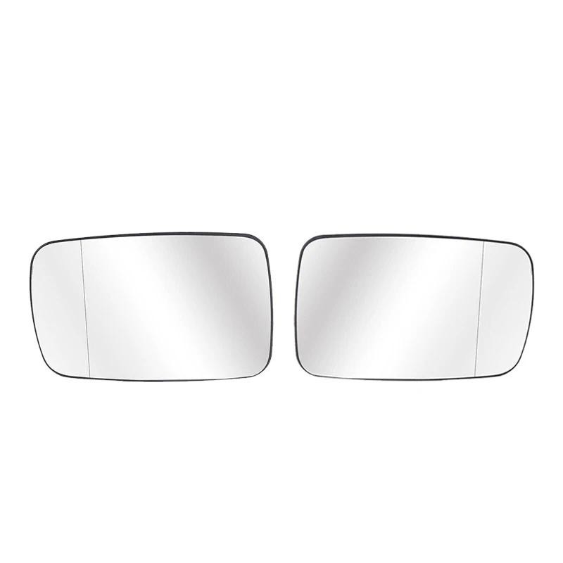 2 x กระจกมองข้างปีกกระจกมองหลังกระจกอุ่นสําหรับ-BMW E39 E46 320I 330I 325I 525I 1998-2006 LH/RH 5116