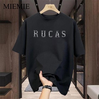 COD (Dikirim dalam 24 jam)MIEMIE. RUCAS T-shirt Baju Kaos Pria Distro Original 100% Terbaru 2025 Hitam Katun 24s Premium Lengan Pendek