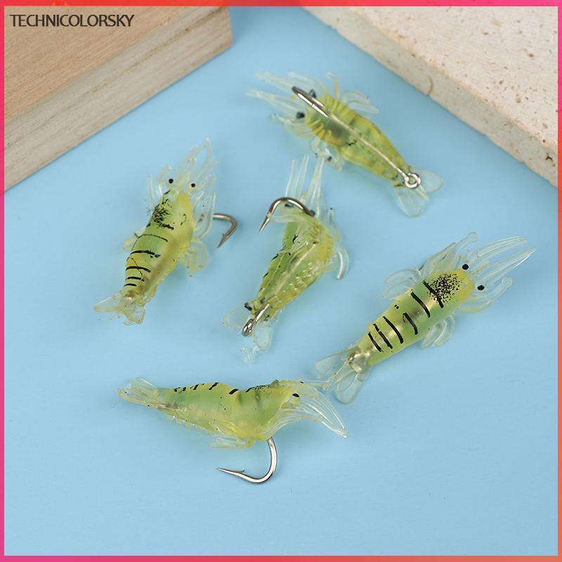 Technicolorsky 510/20pcs Goture สําหรับน้ําเค็มน้ําจืด, Luminous เหยื่อชุด Sharp Hook และลูกปัด TSY