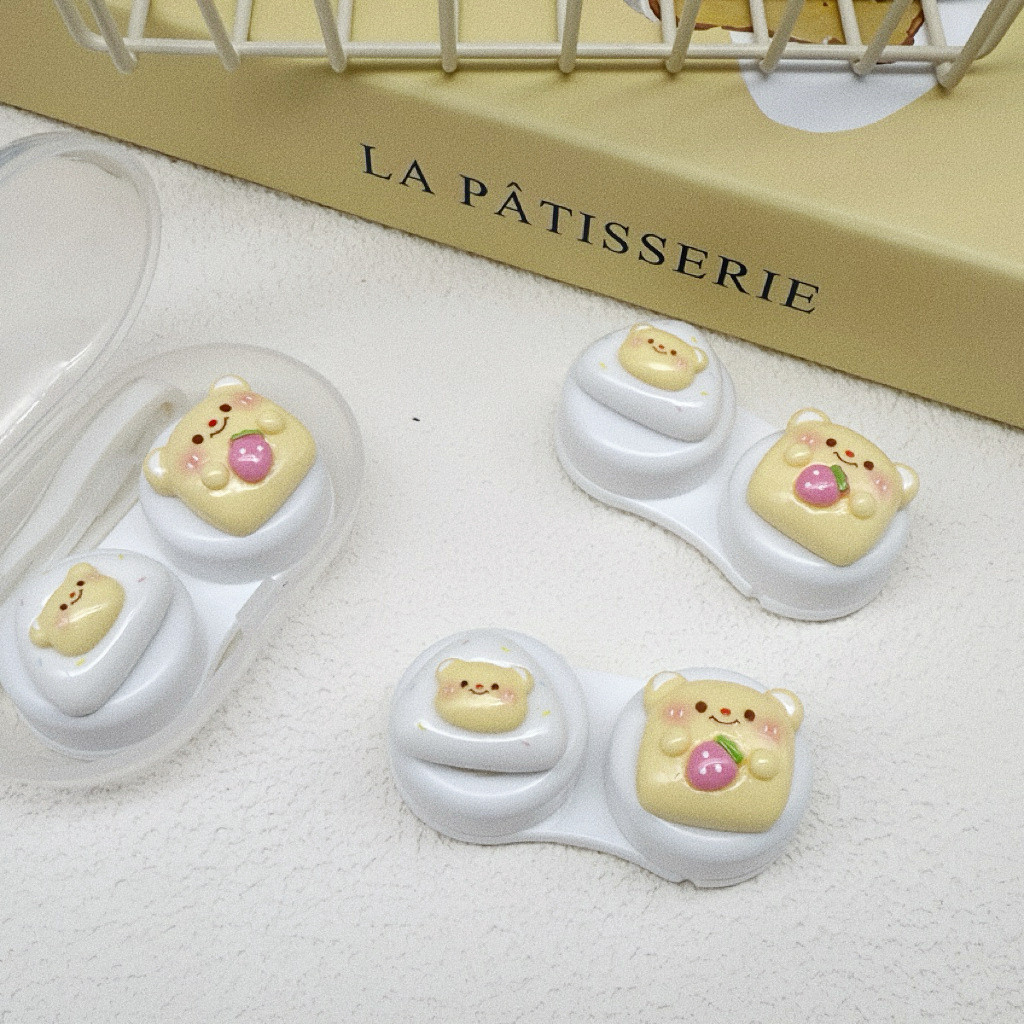 คอนแทคเลนส์ contact lens กล่องพกพาสำหรับคอนแทคเลนส์ DIY Storage Box ออกแบบเองได้ พร้อมช่องเก็บของหลา