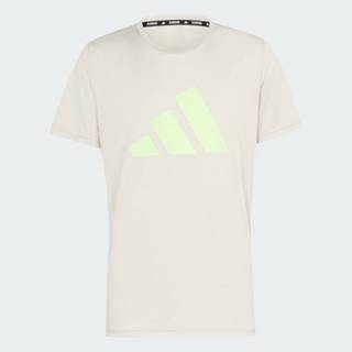 adidas วิ่ง เสื้อยืด Run It ผู้ชาย สีเบจ IN0079