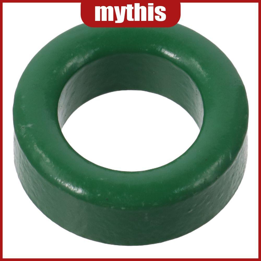 [MYTHIS] Toroid Ferrite Core, Power Transformer Ferrite Chokes Ring, Metal 22mm x 14mm x 8mm Green