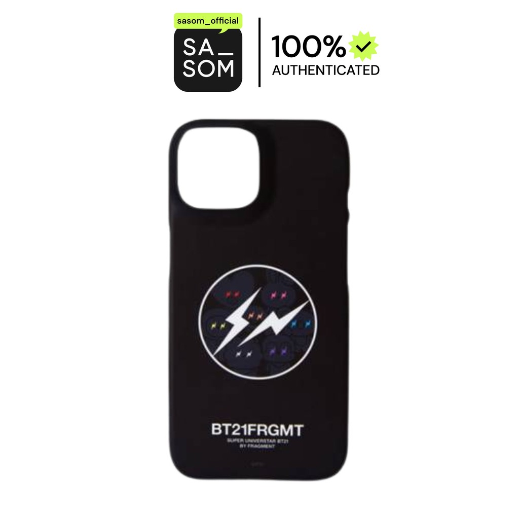 BT21 X FRAGMENT iPHONE 14 CASE "BLACK" | ของแท้ ตรวจสอบโดย SASOM