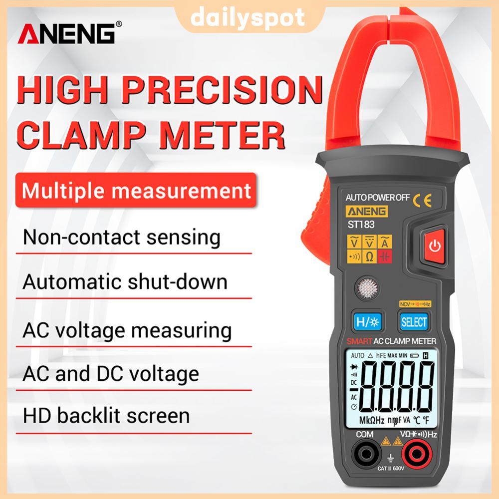 ⚡24ชม.⚡ANENG ST183 True RMS 6000 นับ LCD มัลติมิเตอร์แบบดิจิตอลช่วงอัตโนมัติ