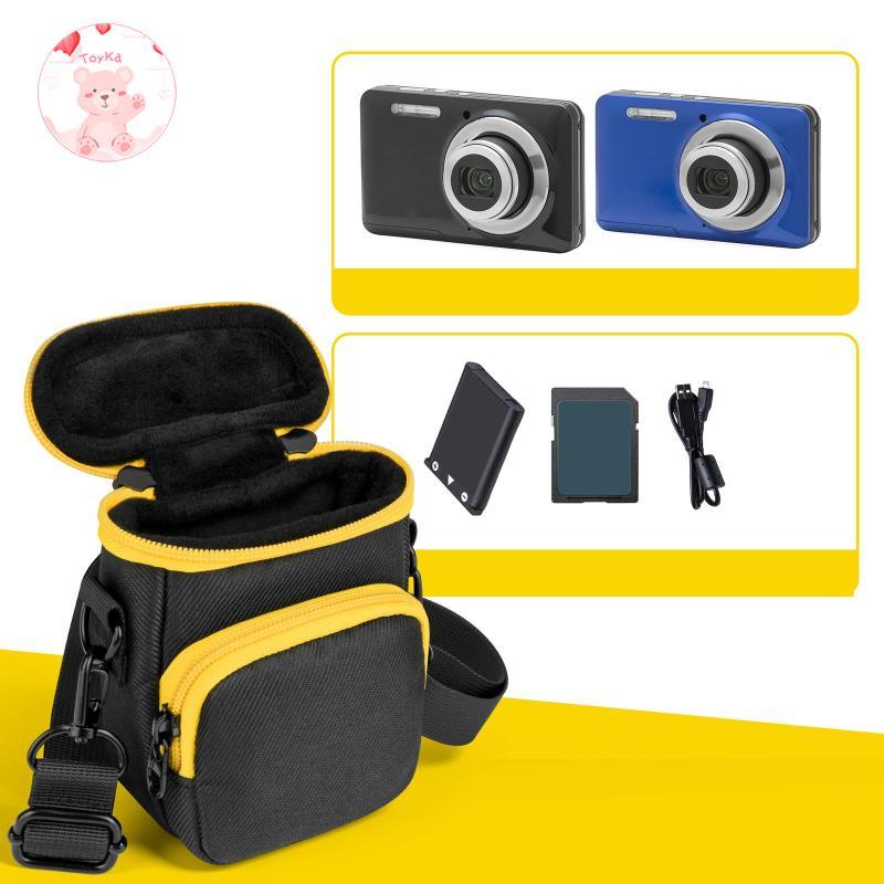 [Whbadguy] กล้องสลิงกระเป๋าสําหรับอุปกรณ์เสริมสายเคเบิลกล้องวิดีโอกล่องเก็บกรณีพกพากระเป๋าคู่แบบพกพา