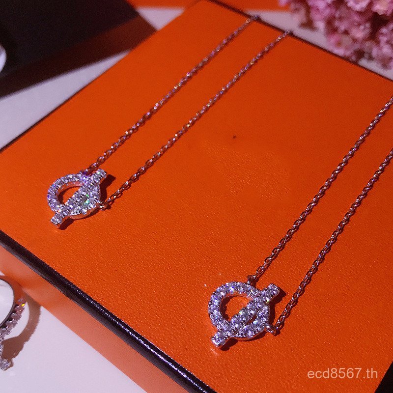 สร้อยคอเงิน S925 นำเข้าจากญี่ปุ่นและเกาหลี ออกแบบให้เหมาะสมกับทุกโอกาส เก็บเพชรเต็มเส้น ทรงเรียบง่าย