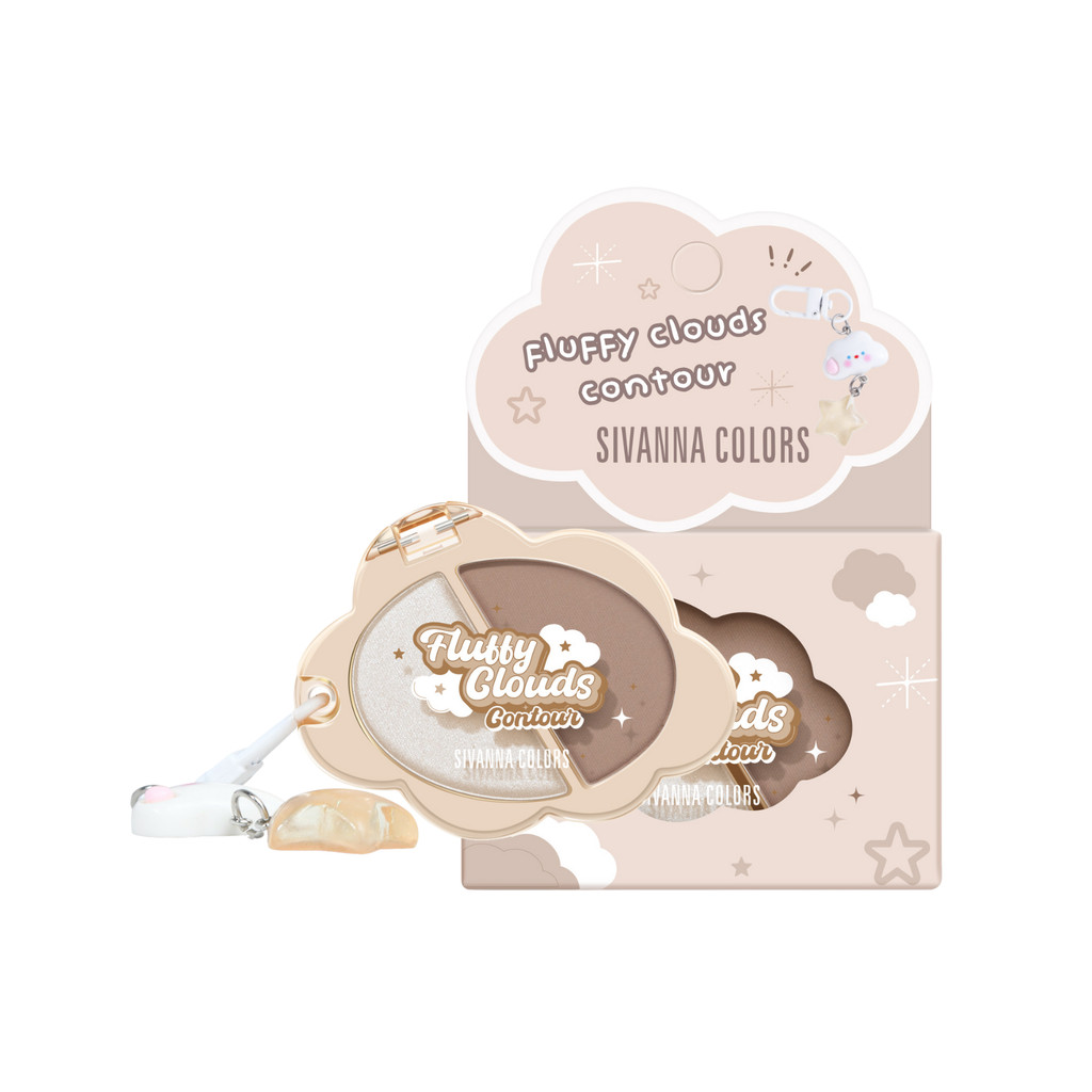 💟ของแท้ | ส่งเร็ว💟 คอนทัวร์ เนื้อฝุ่น เนียนละเอียด Sivanna Colors Fluffy Cloud Contour  (HF238)