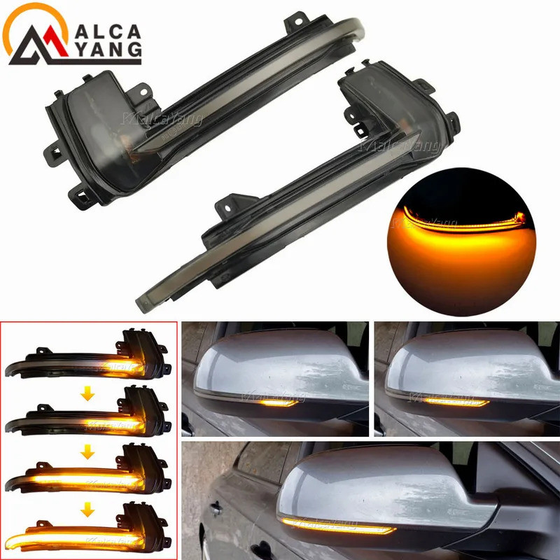 LED กระจกมองหลังตัวบ่งชี้ไฟกระพริบแบบไดนามิกไฟเลี้ยวสําหรับ Audi A3 S3 8P 2010 A4 S4 B8.5 A5 S5 RS5 