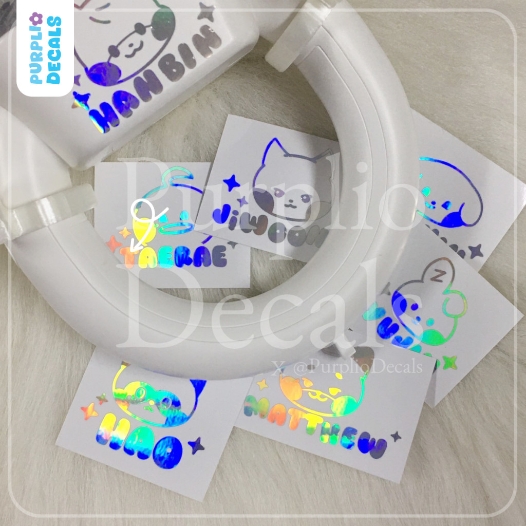 purpliodecals - kpop Light stick decals สติ๊กเกอร์ติดแท่งไฟ : ZB1