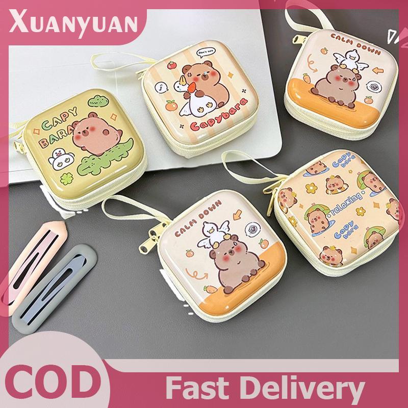 XUAN Creative Tinplate กระเป๋าใส่เหรียญกระเป๋าสตางค์ Mall กระเป๋าใส่เหรียญแบบพกพากล่องหูฟังน่ารักการ