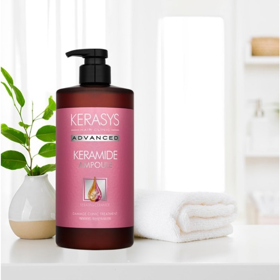 [KERASYS] Advanced Ceramide Extreme Damage Clinic Shampoo 1L, Treatment 1L,Hair Serum70ml/200ml