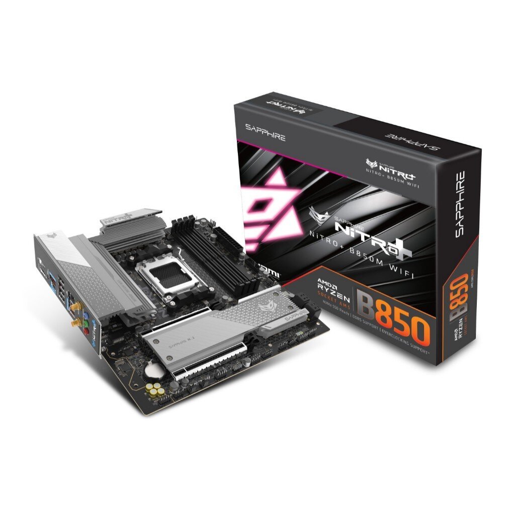 Mainboard Sapphire NITRO+ B850M WIFI DDR5 Micro-ATX Socket AM5