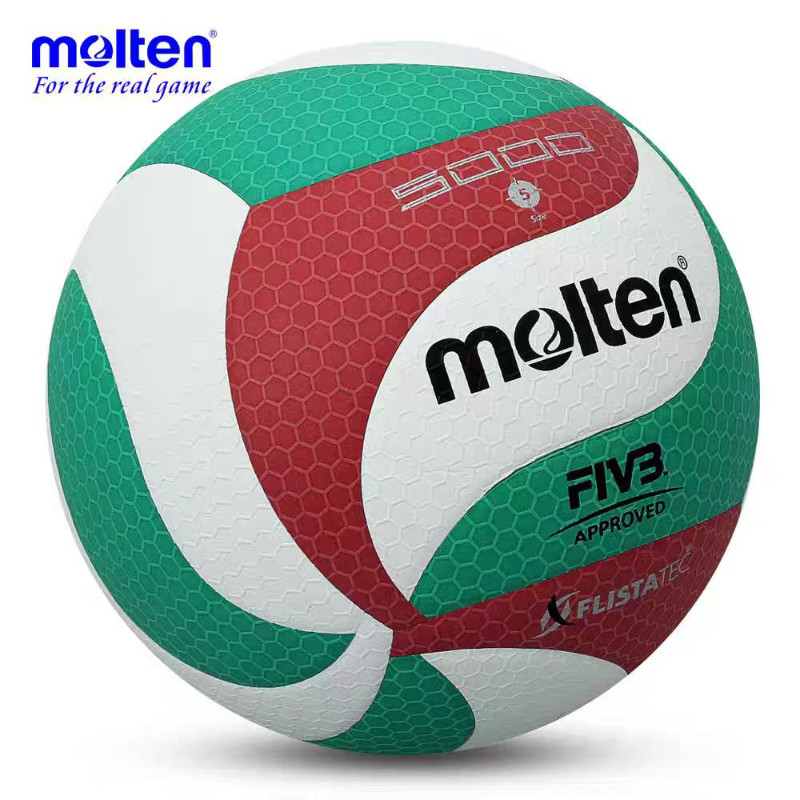 New ArrivalMolten Volleyball V5M5000 วอลเลย์บอลแข็งสําหรับผู้ใหญ่ขนาด 5 PU การแข่งขันระดับมืออาชีพแล