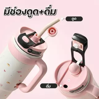 แก้วเก็บความเย็น 1000ML สแตนเลส316 แก้วเยติ แก้วน่ารัก แก้วเก็บอุณหภูมิ แก้วสแตนเลส แก้วน้ำ