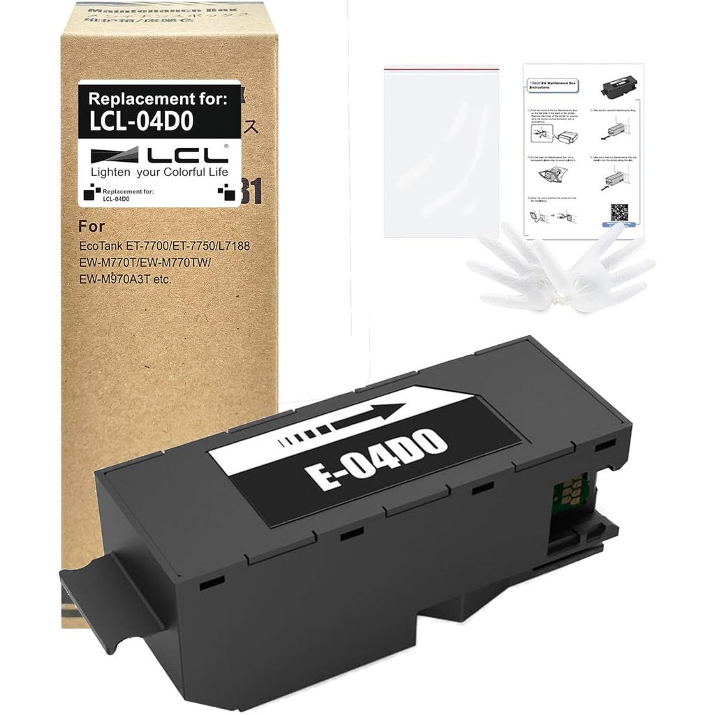 LCL T04D0 T04D000 หมึกกล่องบํารุงรักษาสําหรับ Ecotank ET-7700 ET-7750 ET7700 ET7750 L7188 L7160 L718