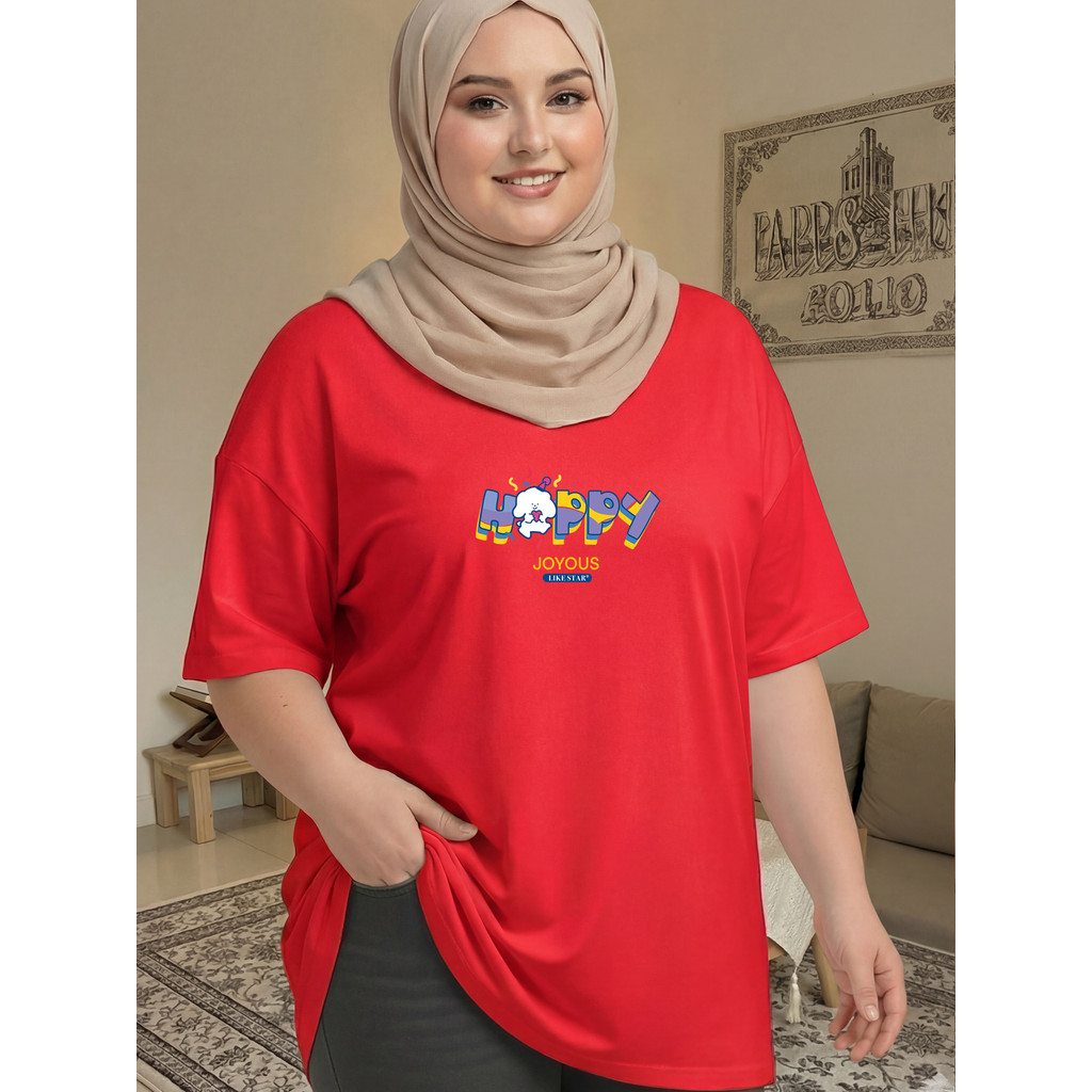 2Y103 [AIYOU] XL-5XL T shirt Women Plus Size Tshirt Woman Clothing Plus Size Casual Korean Style Cou