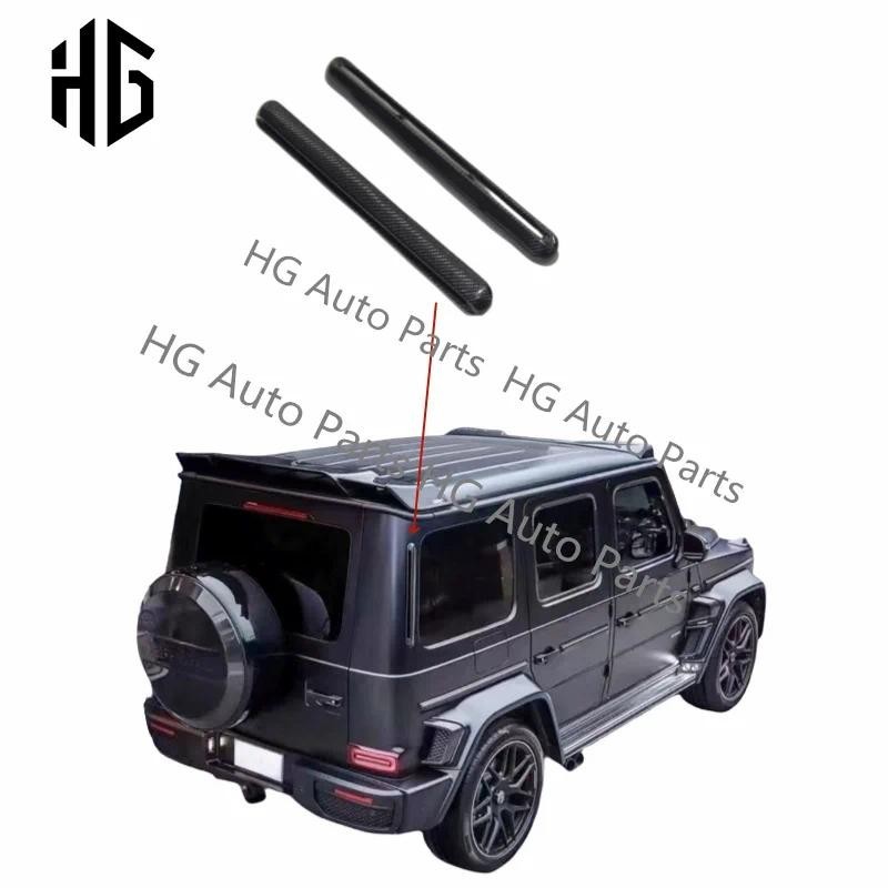 คาร์บอนไฟเบอร์รถหน้าต่าง AC เสารูปร่างสติกเกอร์ Trim สําหรับ Mercedes Benz G-Class Wagon W464 W463A 
