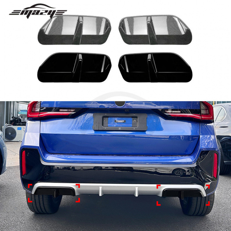 เหมาะสําหรับ BMW X1 IX1 U11 2023 + M Sport Tail Lip ด้านหลังสปอยเลอร์ใบมีด Air มีดรถสติกเกอร์