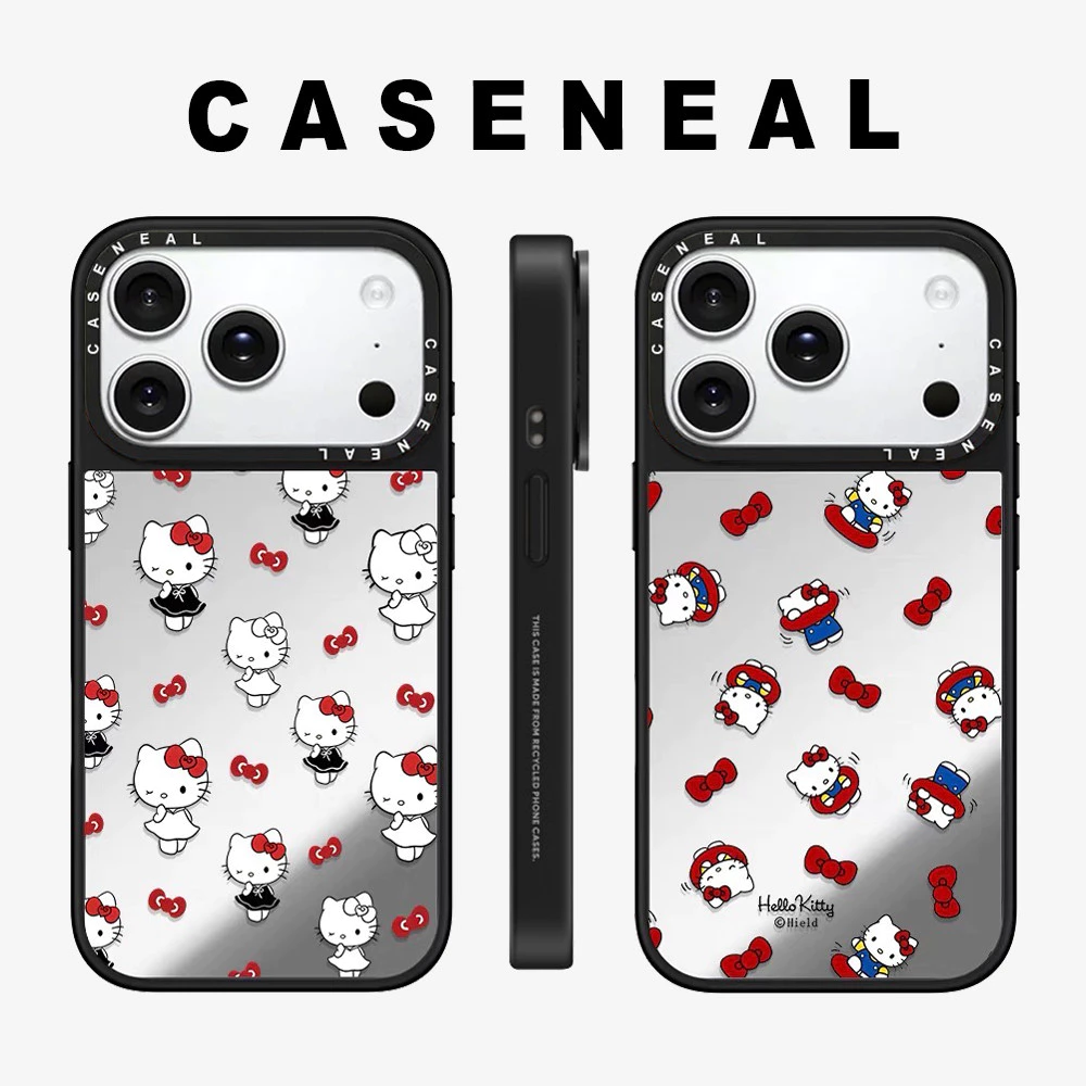 Drop proof CASENEALเคสโทรศัพท์สําหรับiPhone 17ProMax 17pro 17 air 16promax 16 15promax 15 14promax 13 13Promaxเคสแข็งน่ารักKitty 12PromaxกรณีiPhone 11คุณภาพสูง