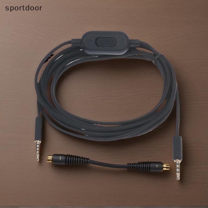 [sportoutdoor] ชุดหูฟังสําหรับเล่นเกมสายทอสายหูฟังพร้อมการควบคุมระดับเสียงและสวิตช์ปิดเสียงสําหรับ G