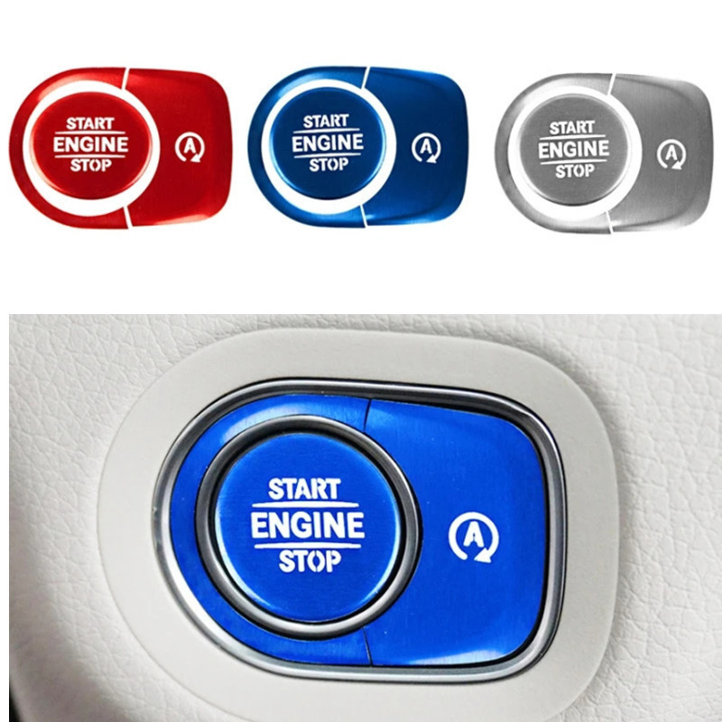เครื่องยนต์รถหยุดปุ่มแหวน Trim สําหรับ Mercedes Benz G GLE GLS Class G463 W167 V167 AMG GLE53 X167 2