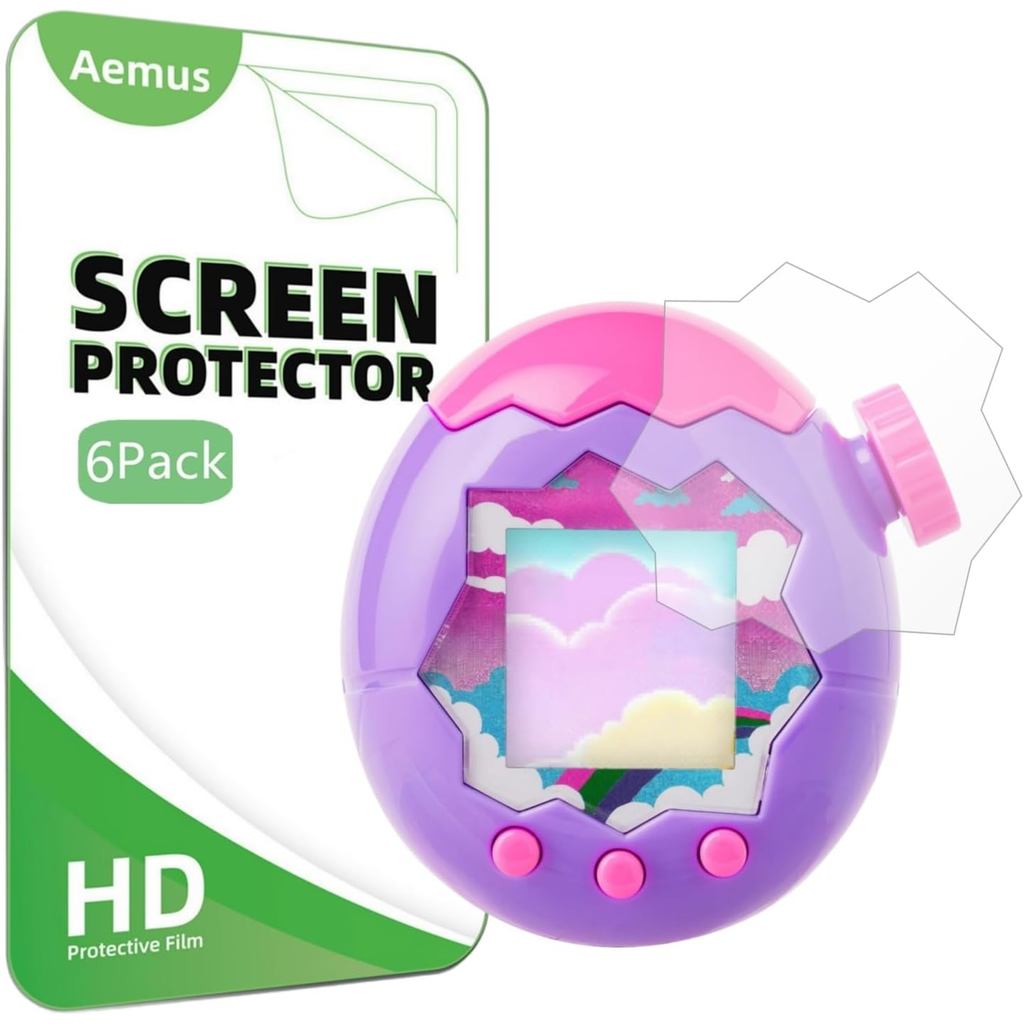 ฟิล์มกันรอยหน้าจอสําหรับ Tamagotchi Paradise ฟิล์มใส PET ครอบคลุมเต็มรูปแบบ