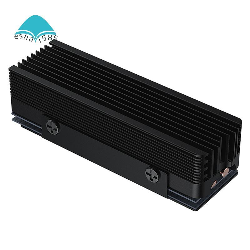 Eshai585 SSD หม้อน้ํา M.2 2280 SSD หม้อน้ําสําหรับ M.2 NVMe 2280 SSD 2 ท่อความร้อน M.2 SSD หม้อน้ําส