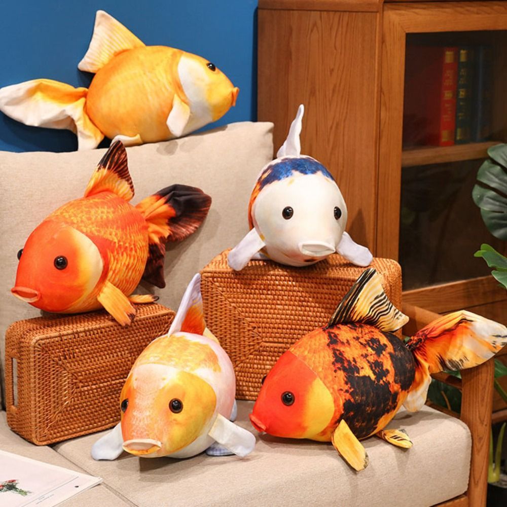 JARRED จําลองปลาทองของเล่นตุ๊กตา,ตุ๊กตาสัตว์กอดหมอนการ์ตูนปลายัดตุ๊กตา,นอน Mate ของเล่นการ์ตูนปลาสีเขียวนุ่มอะนิเมะหมอนตุ๊กตาเด็กของขวัญ - รูปที่ 7