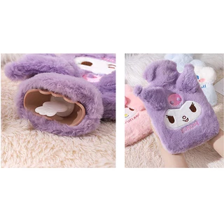 ถุงน้ำร้อน Sanrio มีที่สอดมือ 1000ml /500ml ประคบช่วยลดอาการปวดประจำเดือน ลายการ์ตูนน่ารัก