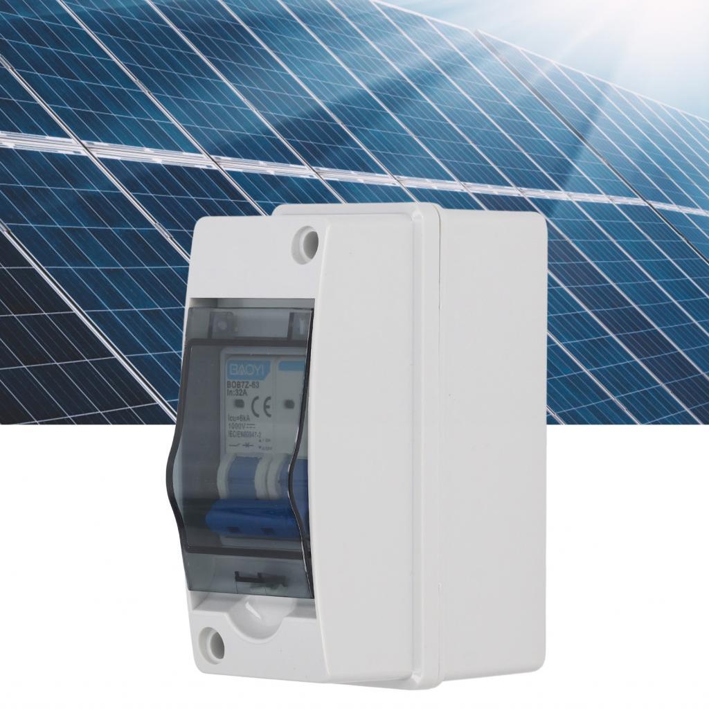 Rococom1-TH PV DC Circuit Breaker 32A 6KA IP65 กันน้ำสวิตช์ Isolator Solar Disconnect 1000V สำหรับ O